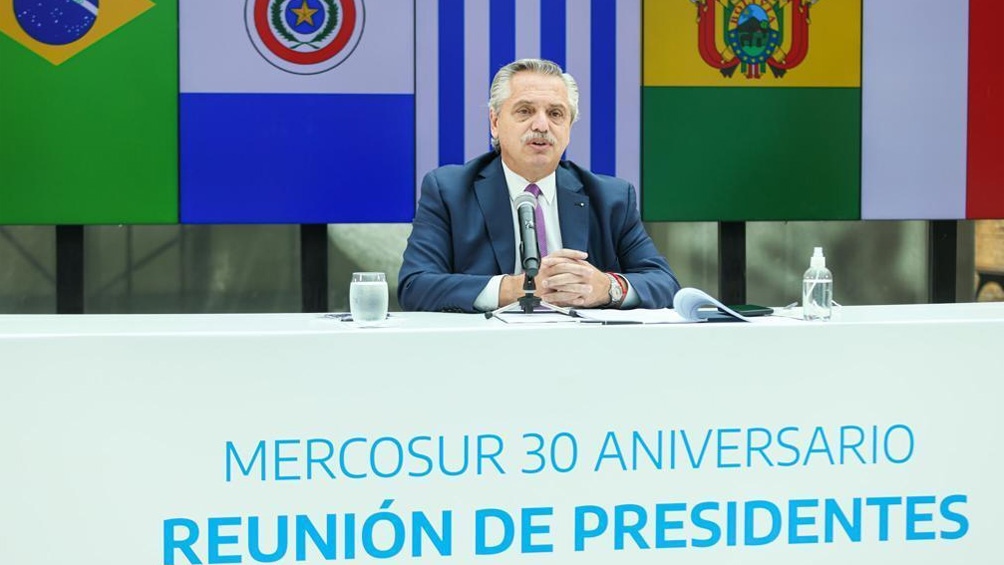 A 30 años de la creación del Mercosur, Fernández llamó a sus pares a “profundizar la integración”