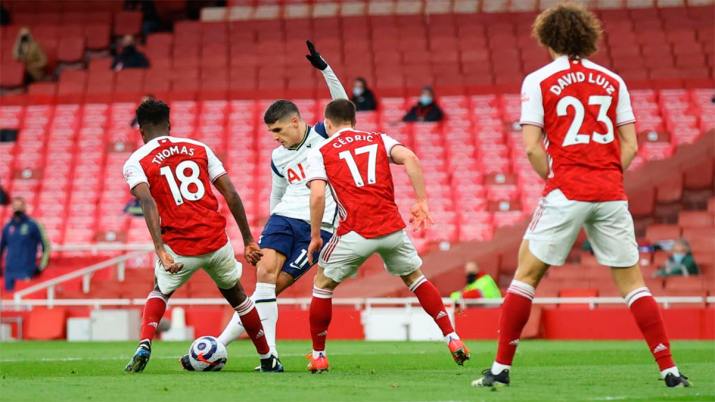 Lamela marcó un golazo de rabona, pero fue expulsado en la derrota del Tottenham