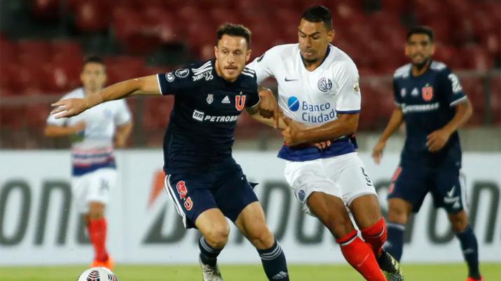 San Lorenzo reaccionó a tiempo y se trajo un valioso empate de Chile