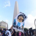 Se realiza la marcha para pedir Justicia por Diego Maradona