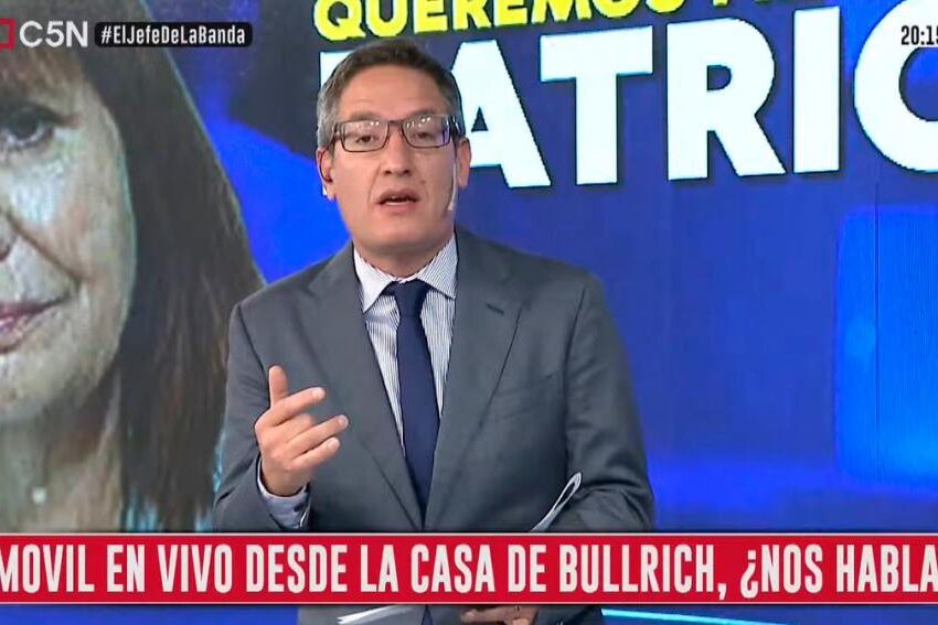 Luego de organizar un escrache a Patricia Bullrich, C5N desvinculó a Tomás Méndez