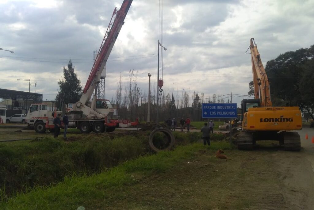 Se realizan mejoras para el ingreso al Parque Industrial Los Polígonos