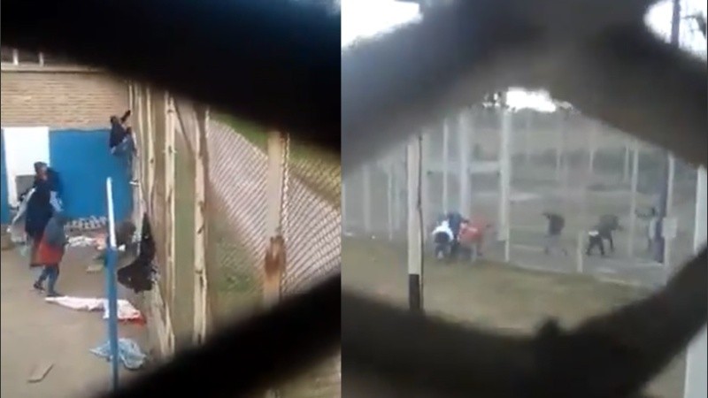 Videos: así escaparon los ocho presos de la cárcel de Piñero