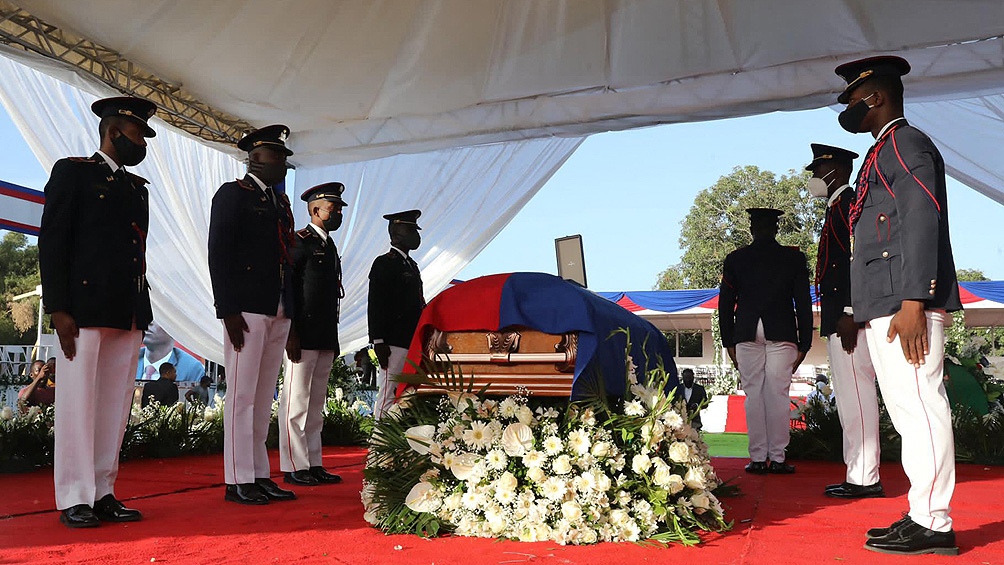 Con fuertes medidas de seguridad, Haití despidió al presidente Jovenel Moise