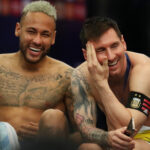 Rivales pero no enemigos: Messi y Neymar después del partido