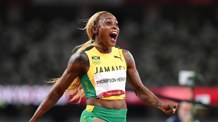 Elaine Thompson conquistó la medalla dorada en los 100 metros con récord olímpico en Tokio 2020