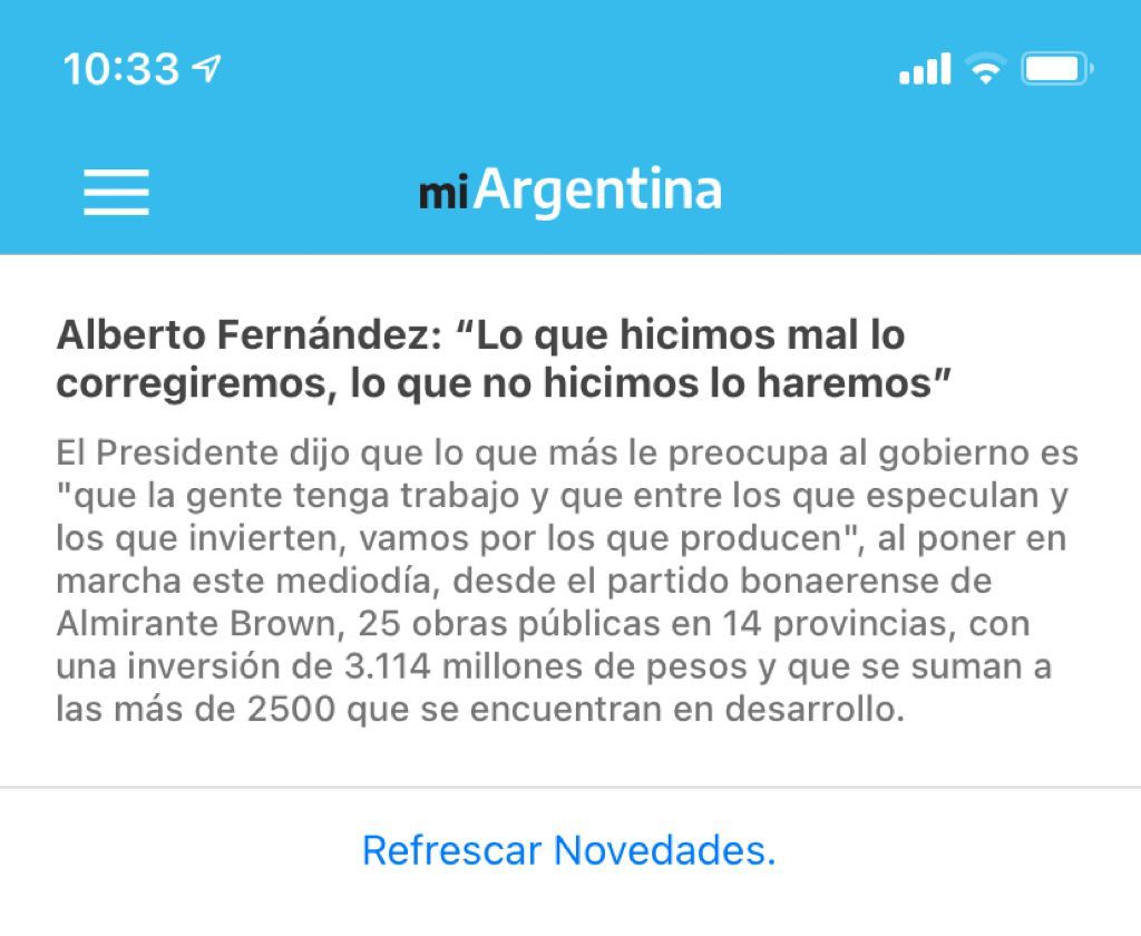 Se filtran mensajes de campaña electoral del gobierno en la aplicación Mi Argentina