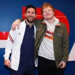 Lionel Messi y Ed Sheeran revolucionaron las redes con una foto tras la victoria de PSG