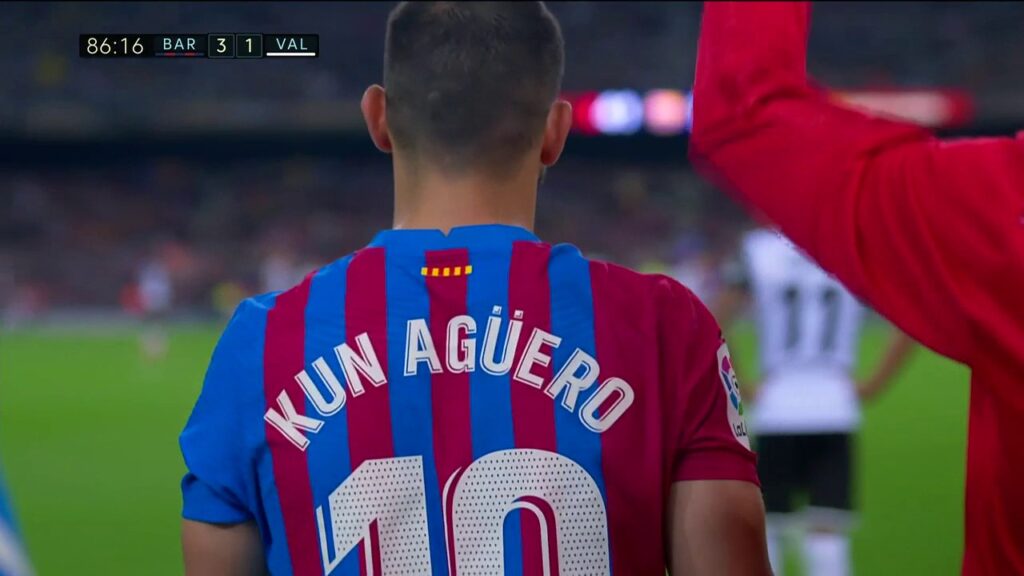 Sergio Agüero debutó en el triunfo del Barcelona