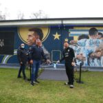 La AFA inauguró un mural alusivo a la obtención de la Copa América