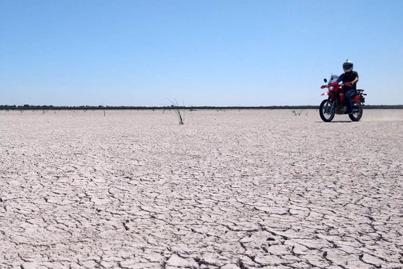 ¡Impactante! La sequía llegó al balneario de Laguna Paiva