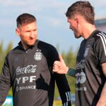 Messi volvió a entrenarse normalmente y será titular ante Venezuela