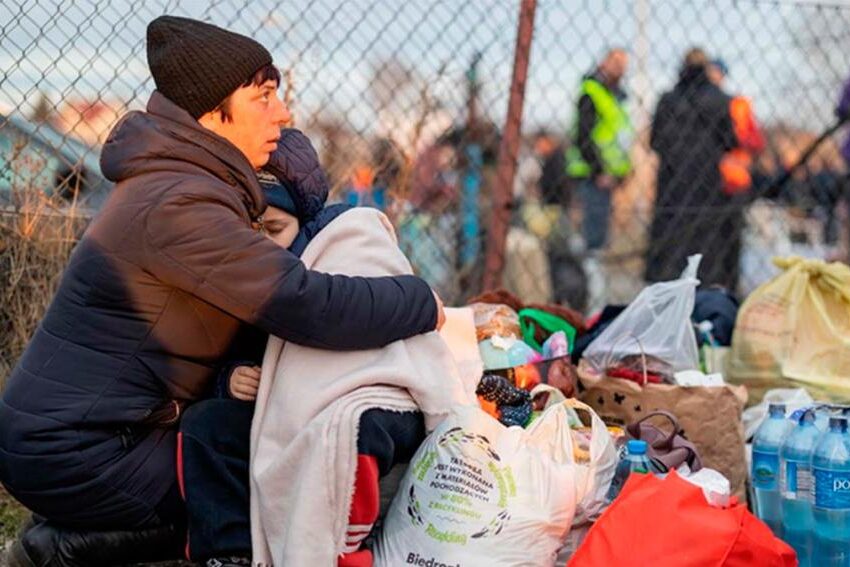 Polonia recibió 106.000 refugiados desde Ucrania en 24 horas