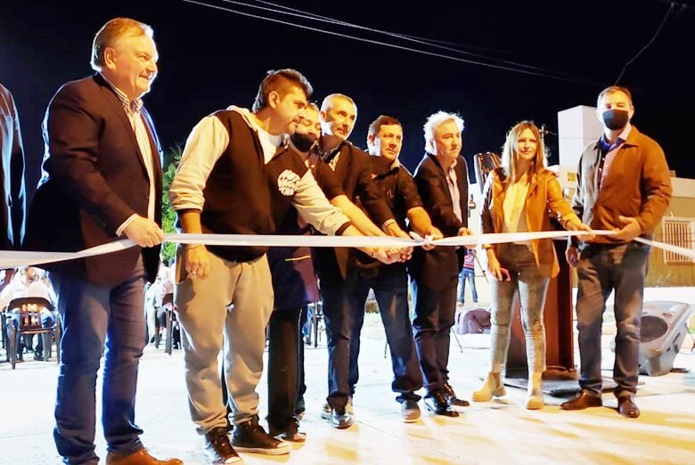 Michlig acompañó al intendente Rigo en la inauguración de pavimento urbano en San Cristóbal