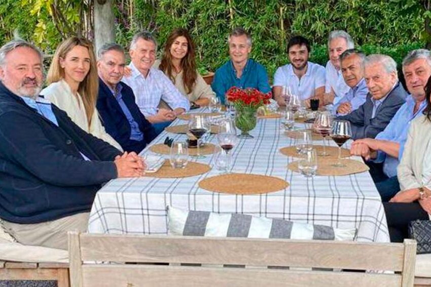 Macri reunió en un almuerzo a Mario Vargas Llosa y a un selecto grupo de dirigentes