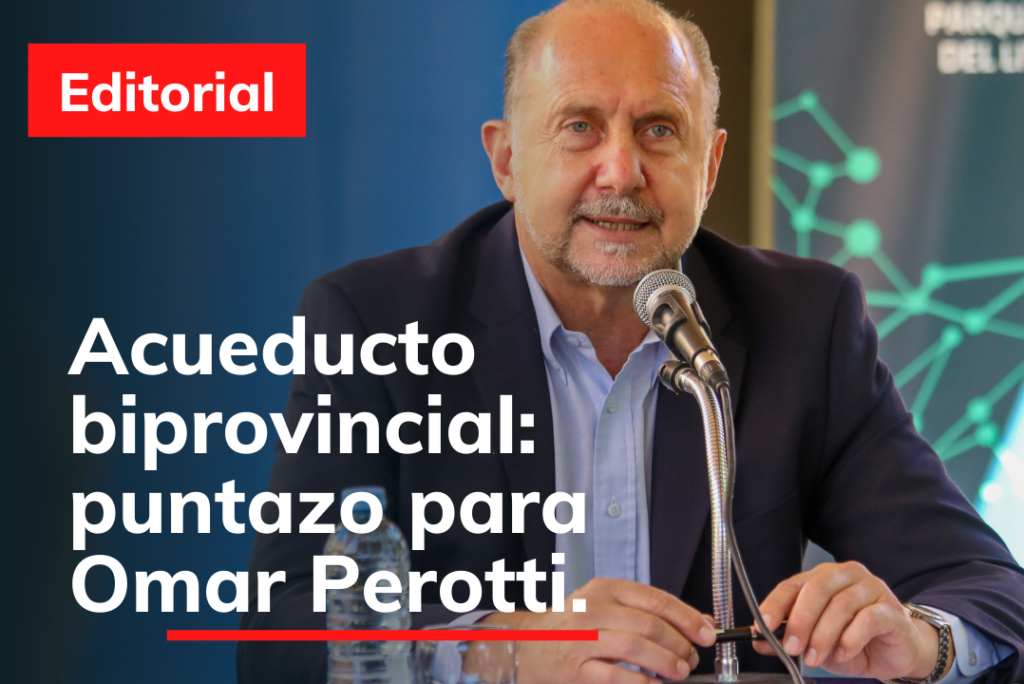 Acueducto biprovincial: puntazo para Omar Perotti