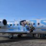 El avión “Tango D10S” que homenajea a Maradona puede visitarse en Rosario