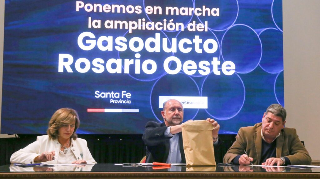 La provincia adjudicó la obra de ampliación del Gasoducto Gran Rosario