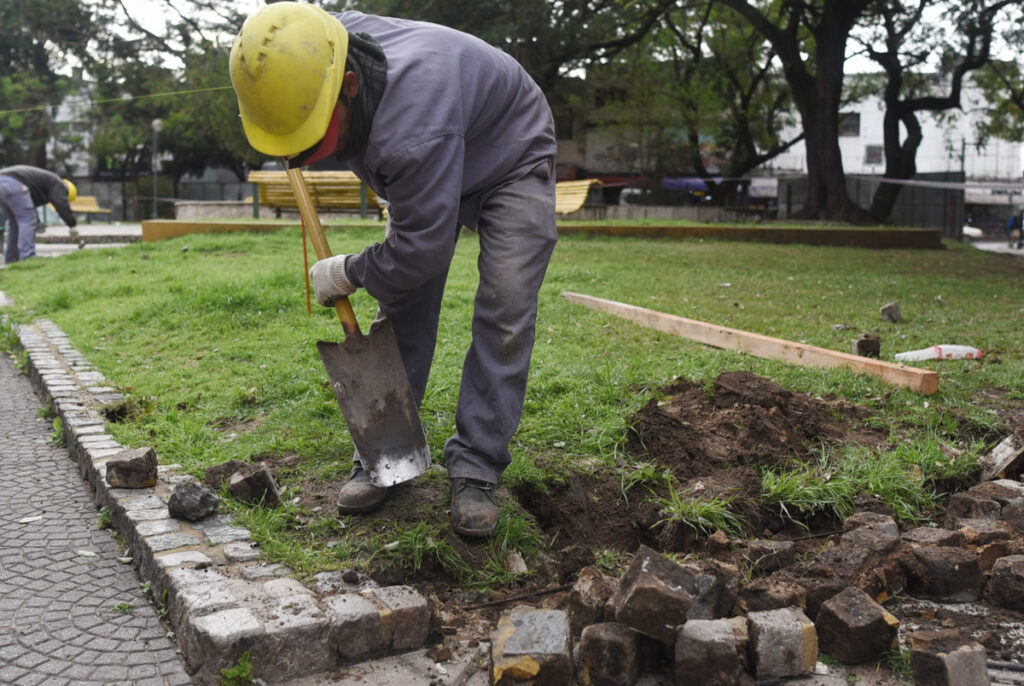 Empezó la remodelación de la Plaza del Soldado