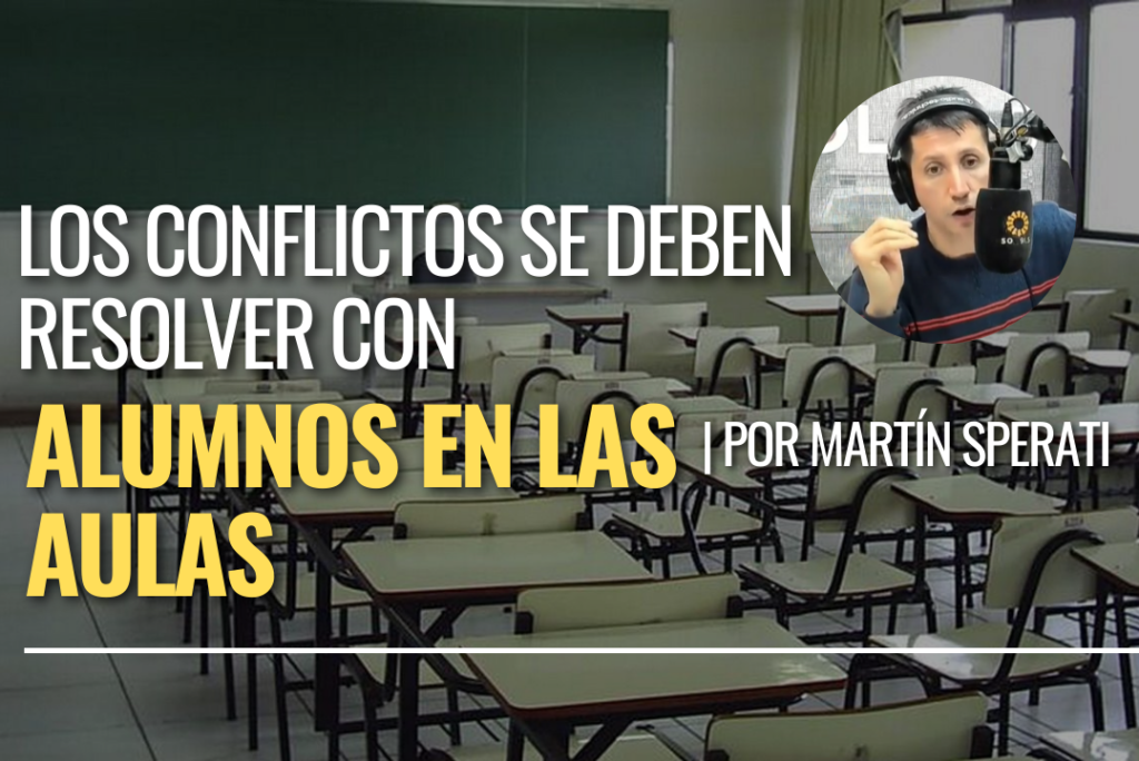 Los conflictos se deben resolver con alumnos en las aulas