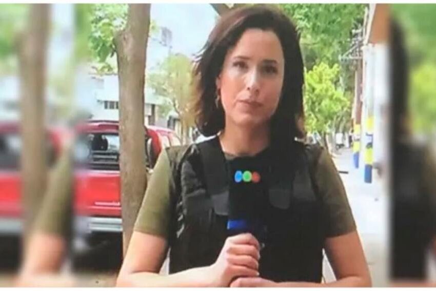 Por las amenazas narcos, una periodista de Rosario decidió salir a la calle con chalecos antibalas