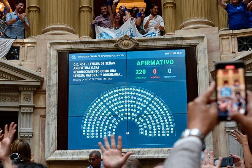 Diputados: el proyecto de Lengua de Señas Argentina obtuvo media sanción por unanimidad