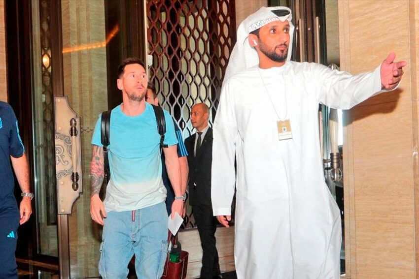 Messi se sumó a la Selección Argentina en Emiratos para el Mundial Qatar 2022