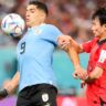 Uruguay se tuvo que conformar con un empate ante Corea del Sur en su debut mundialista