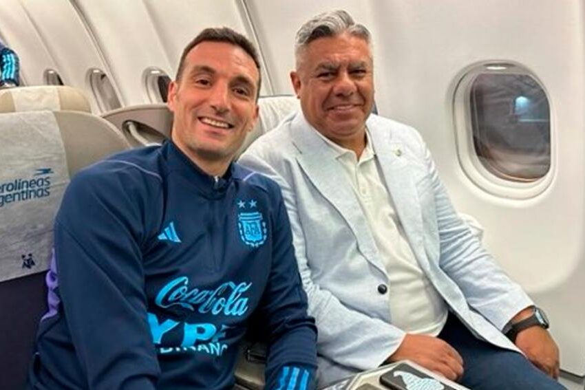 Chiqui Tapia confirmó la continuidad de Scaloni en la Selección Argentina