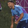 El Kun Agüero se sumó al entrenamiento de la Selección y se robó las miradas