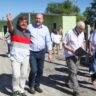 Perotti recorrió las obras de construcción de viviendas en barrios de la ciudad de Santa Fe