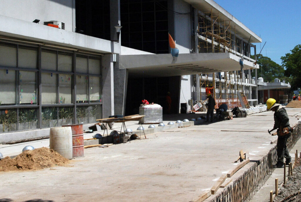 Las obras en la Terminal de Ómnibus avanzan a buen ritmo