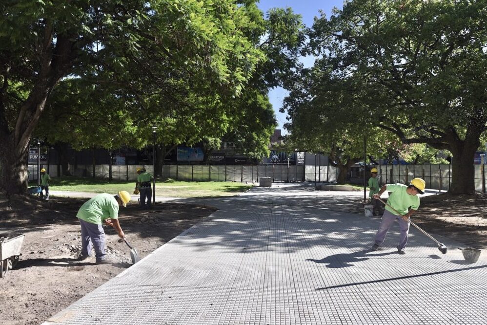 Con un 40% de avance, la Plaza del Soldado cambia su fisonomía