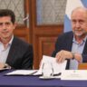 Perotti y De Pedro firmaron un convenio para realizar obras contra inundaciones en San Javier