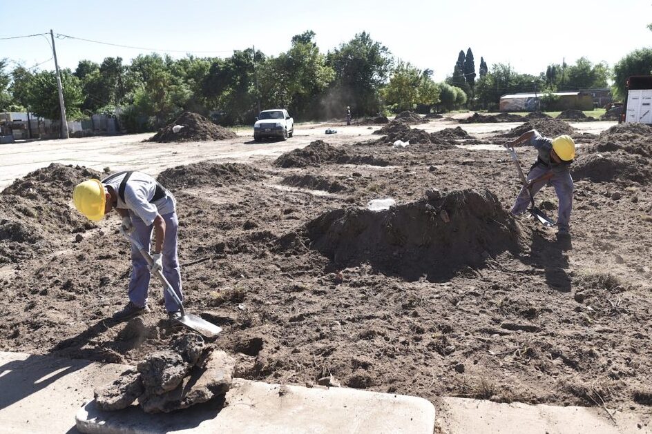 La Municipalidad construye la Estación y una plaza en barrio Las Lomas