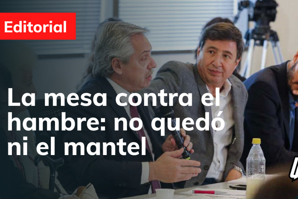 La mesa contra el hambre: no quedó ni el mantel