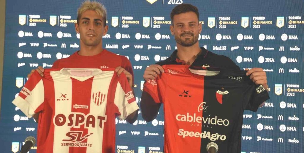 Santiago Mele e Ignacio Chicco juntos en la previa del clásico santafesino