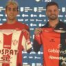 Santiago Mele e Ignacio Chicco juntos en la previa del clásico santafesino