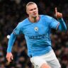 Erling Haaland anotó cinco goles, alcanzó un récord y le dio la clasificación al Manchester City