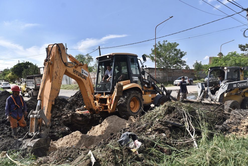 Avanzan a buen ritmo las obras en barrio Los Hornos