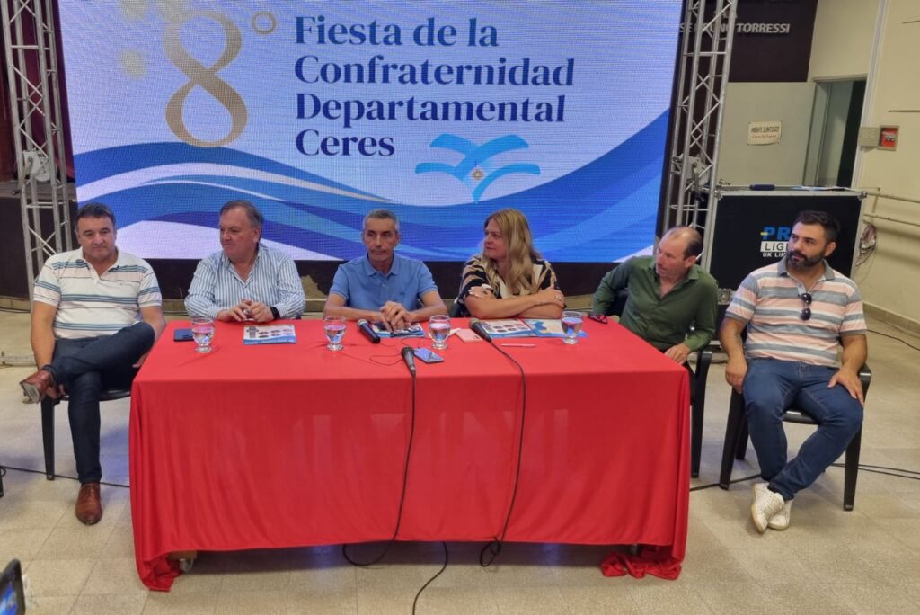 El próximo 25 y 26 de marzo en Ceres “SE VIENE” la 8° Fiesta de la Confraternidad Departamental