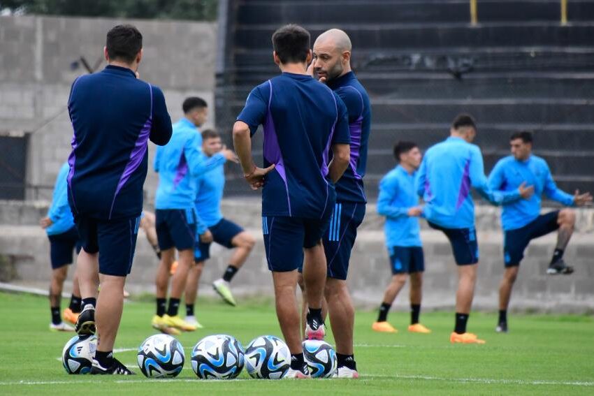 Última práctica de la Selección Argentina Sub-20 previa al choque con Guatemala