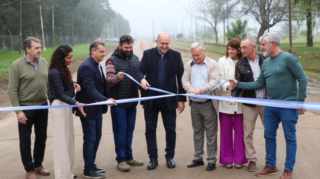 Perotti inauguró obras de infraestructura en el departamento San Jerónimo