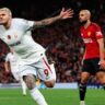 Mauro Icardi le dio la victoria al Galatasaray sobre el Manchester United por la Champions League