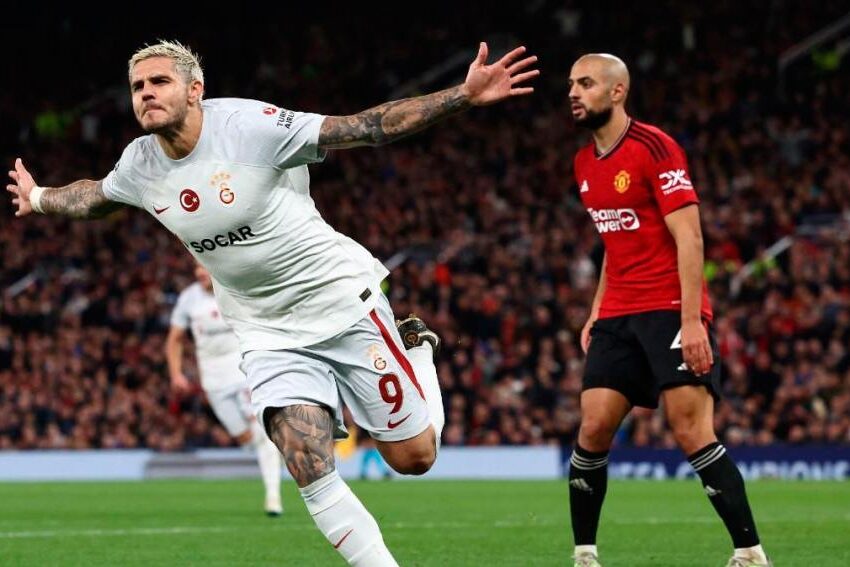 Mauro Icardi le dio la victoria al Galatasaray sobre el Manchester United por la Champions League