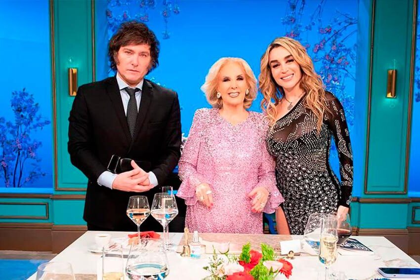 Mirtha Legrand volvió a la televisión con una entrevista a Javier Milei y Fátima Florez