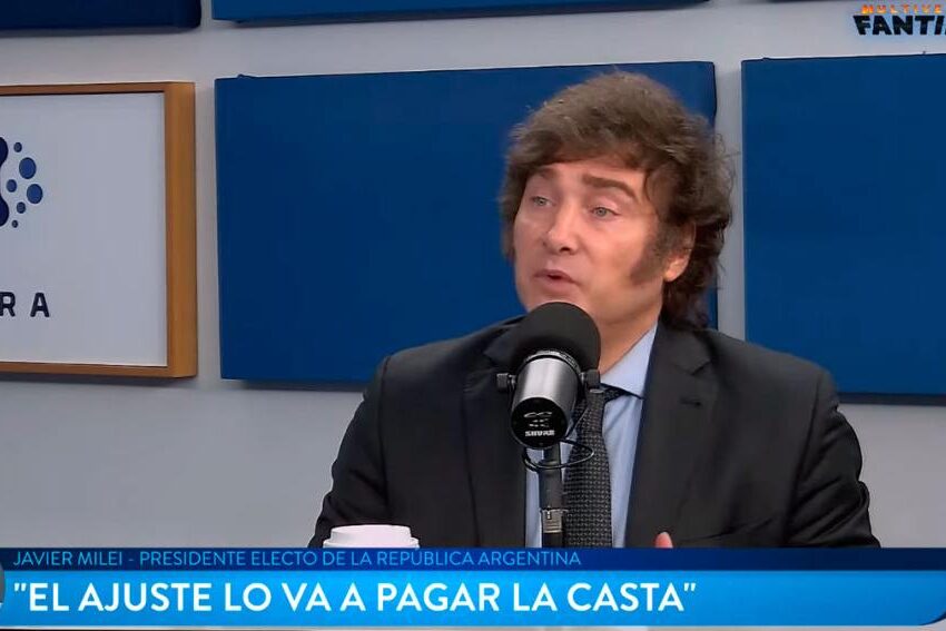 Javier Milei sobre la obra pública: “no tenemos plata”