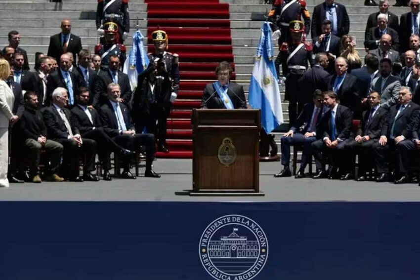 Las frases más impactantes del primer discurso de Javier Milei como presidente de Argentina