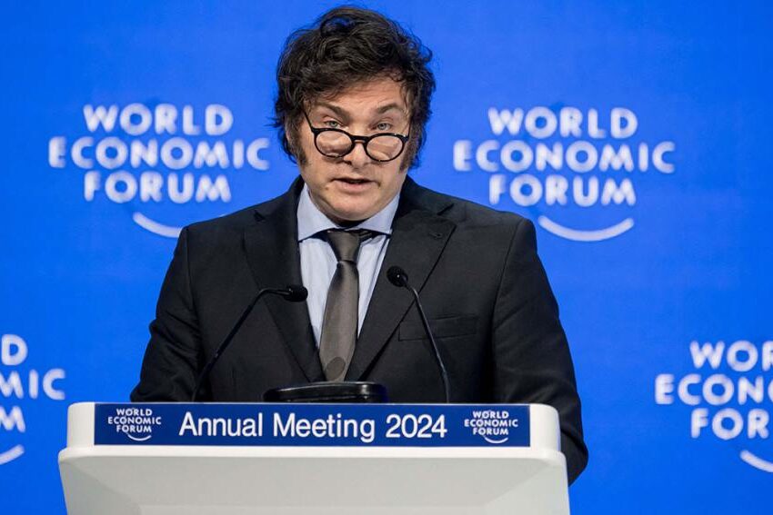 En Davos, Milei defendió las políticas de mercado y el capitalismo “para terminar con la pobreza”