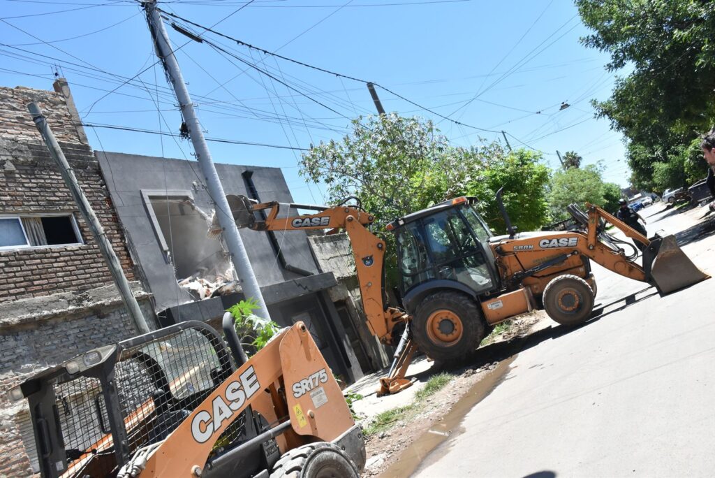 Rosario<em>: </em>Provincia derribó otros tres puestos<em> </em>de venta de droga<em> </em>por la Ley de Microtráfico